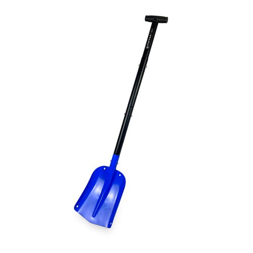 PUFFERFISH Really Big Sand Shovel - Lightweight Collapsible 4 Piece Aluminum Shovel for Beach - Customizable to 3 Different Lengths - Ideal for Sand Castles