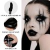 oygcee Black Gothic Lip Gloss - Long-Lasting, Waterproof & Non-Sticky | Moisturizing, High Pigmented Vegan Lip Gloss for Bold Cosplay, Vampire & Halloween Makeup