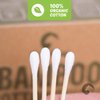 Bamboo Cotton Swabs 500 Count | Biodegradable & Organic Wooden Cotton Buds | Double Tipped Ear Sticks | 100% Eco-Friendly & Natural | Perfect for Ear Wax Removal, Arts & Crafts, Removing Dust & Dirt…