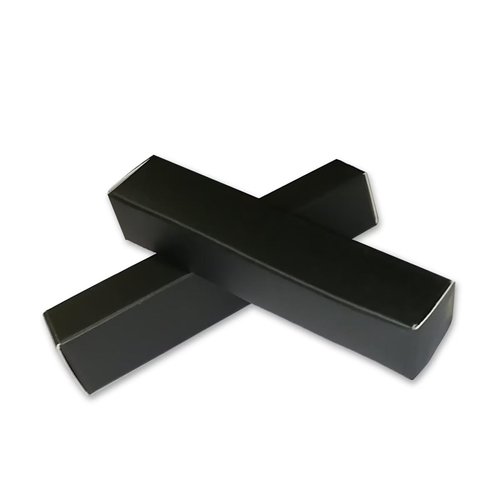 ANZKA 50 Pcs Lip Balm Boxes Packaging, 6.8x1.8x1.8cm Wrapping Box for 0.15Oz Lipbalm Containers Tubes, 5.5ml DIY Lipsticks Black Package Boxes