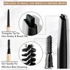 Browluxe Eye Brow Pencil, Ultra Thin Precision Eyebrow Pencil, Long Lasting, Waterproof Eyebrow Makeup, Nourishing Brow Definer Pencil in Shade Coal