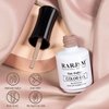 RARJSM Gel Nail Polish Nude Chocolate Brown Milky Gel Nail Polish Opaque Skin Tone 15ml 1 Piece Neutral Colors Soak Off UV LED Cured Nail Gel Polish for Nail Art French Manicure Salon DIY Home