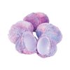 Fur Covered Easter Eggs (set of 6 soft plush eggs) Easter Basket and Hunt Party Supplies