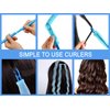 40PCS Hair Curlers Heatless Magic Hair Rollers Wave and Spiral Two Styles Formers(12inches) with 4PCS Styling Hooks Kit DIY Hair Curlers No Heat Damage for Most Hairstyles Short and Medium Hair