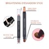 TAOTOP 6PCS Cream Eyeshadow Stick, Brightener Eyeshadow Pencil Crayon, Hypoallergenic Water-proof & 10 Hours Long Lasting Shimmer Eye Shadow Highlighter Makeup