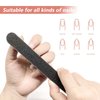 30 Pack Nail File, 100/180 Grit Professional Emery Boards Nail File Pack, Nail File for Acrylic Nails and Natural Nails, Black
