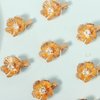 10PCS Small Flower Hair Clips Gold Crystal Hair Barrettes Alligator Hair Clips Floral Headpiece Rhinestone Floral Hair Accessories for Girls Women for Party Prom Birthday