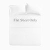 Queen Size Flat Sheet Single - 300 Thread Count 100% Egyptian Cotton Quality - Hotel Collection Luxury Flat Sheet Sold Separately - White