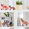 16 Pcs Fox Toy Figures Set Red Foxes Figurines PVC Plastic Fox Toys Realistic Miniature Fox Mini Red Fox Toy Figure Wild Fox Figurine Set for Collection Home Decor Accessories Cake Toppers Decoration