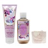 Bath & Body Works Strawberry Snowflakes - Duo Gift Set - Body Cream and Body Wash With a Himalayan Salts Springs Soap., pink