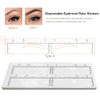 30pcs Eyebrow Shaping Stencils Disposable Eyebrow Ruler Sticker Brow Template Permanent Makeup Measuring Tools (Brow Shape A)