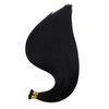 Full Shine Hand Tied Weft Hair Extensions Human Hair Sew In Hair Extensions Genius Weft Extensions Remy Hair Straight Human Hair Bundles Real Hair Extensions For Women Jet Black Color 1 60G 20 Inch