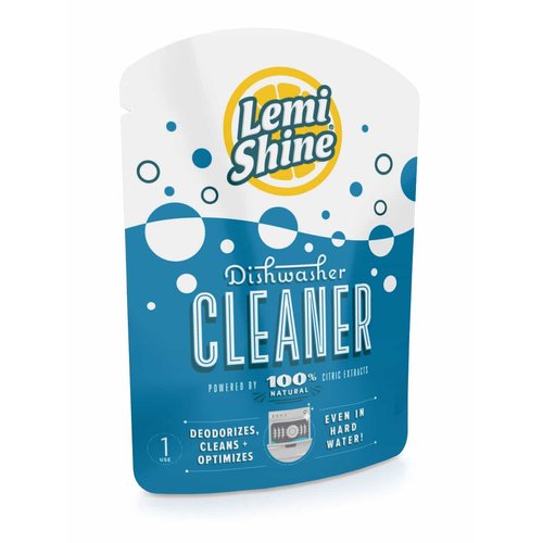 Lemi Shine Natural Dishwasher Cleaner - Dishwasher Cleaner and Deodorizer Powered by Citric Acid and a Natural Fresh Lemon Scent (1 Count)