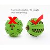 ONTWOPETS Dog Ball Toy - Interactive Dog Enrichment, Mental Stimulation Treat Embedding Rubber Ball Reduce Boredom (3 inches)