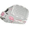 Rawlings girls 10.5 inch Softball Glove, Pink/Grey/White, US