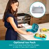 Bentgo® Kids Chill Lunch Box - Confetti Designed Leak-Proof Bento Box & Removable Ice Pack - 4 Compartments, Microwave & Dishwasher Safe, Patented, 2-Year Warranty (Confetti Edition - Truly Teal)