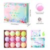 Bath Bomb Gift Set of 12,Ladies Bath Bomb Natural Essential Oil Spa Bubble Cake to Relieve Stress Keep Skin Moisturized
