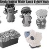 Fisher-Price Replacement Part Little People Nativity Set N4630 - Replacement White Lamb Sheep Figure