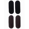 Vctitil 4pcs Styling tools Women Hair Clips Coffee Hair Pins Black Hair Inserts Fluffy Cushion Hairpin Invisible And Seamless Clip(black&coffee)
