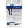 Truform Women's 15-20 mmHg Compression Dress Socks with Cable Pattern, White, Medium (Pack of 2)