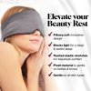 Kitsch Satin Sleep Mask - Eye Mask for Sleeping | Softer Than Silk Eye Sleeping Mask | Satin Blindfold & Sleep Masks for Women | Eyemask & Eye Cover for Sleeping for Women (Charcoal)