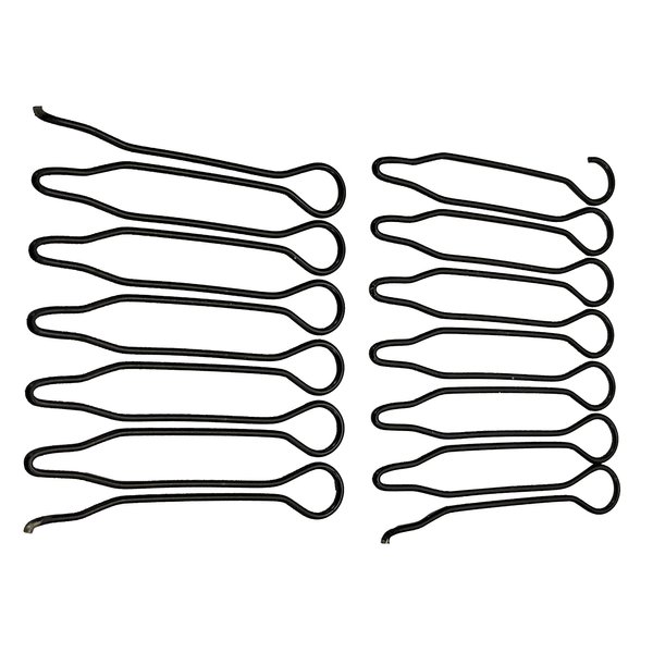 KINFENE 12 Pack Black Stretchable Invisible Hairclip Comb Shape Hairpin Pin Hair Band,DIY Hairstyles,Keep Hair In Place,Time-Saving Spin Pins,Hair Pins for Buns