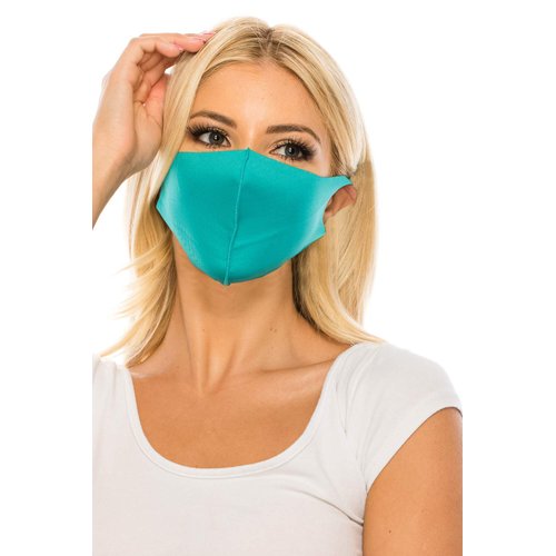 unik MINT Cloth Face Covers, Economy Pack of 4, Thin Breathable, Washable, Reusable Mask, Unisex, Dust-proof, non-medical Face Covering, Mint Pack of 4