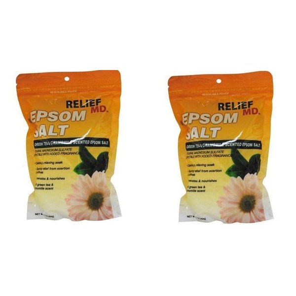 Relief Green Tea and Chamomile Epsom Salt, Pack of 2