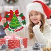 Sereliy 24 Pcs Christmas Coloring Wreath Crafts for Kids, Color Your Own Christmas Crafts, DIY Paper Christmas Wreath for Classroom Activities Christmas Games. (Xmas 24)