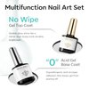modelones Nail Dehydrator and Primer with Gel Base & Top Coat Set, Acid Free Acrylic Nail Supplies Primer Glossy Gel Nail Polish Top Coat Starter Kit