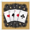 Magic Party Supplies - Magician Square Paper Dessert Plates and Playing Card Beverage Napkins (Serves 16)