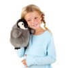 Folkmanis Baby Emperor Penguin Hand Puppet, Gray, Black, White, 8"