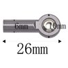 10Pcs ShareGoo M3 Tie Rod End Ball Head Holder Link 3mm Thread Ball Joint Compatible with Redcat HSP Traxxas Axial 1/10 RC Car Truck Boat DIY Robot Airplane,L26mm (Titanium)