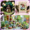 Molain 100Pcs Mini Resin Butterflies Flowers, Miniature Dollhouse Accessories Tiny Butterflies for Crafts, Mini Resin Flowers Figurines for DIY Fairy Garden Dollhouse Micro Landscaping Decoration
