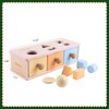 MORITECK Montessori 3 in 1 Object Permanence Box Coin Box Shape Sorter for 8 Months up Baby Wooden Toy for Boy Girls Christmas Birthday Gift