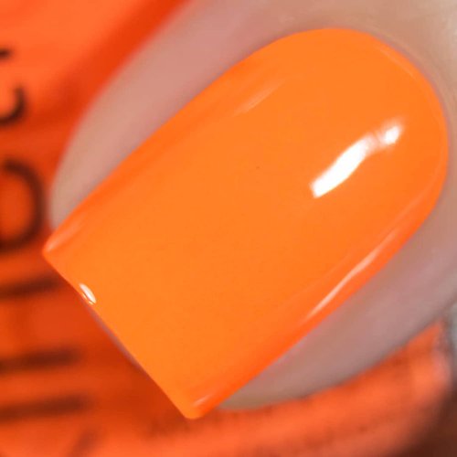 Vishine Nail Gel Polish, 15ml Soak Off Nail Gel Polish Nail Art Manicure Salon DIY at Home Long-lasting - Hot Orange 0.5 OZ