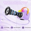 FunMission Karaoke Machine for Kids with Memory Card, Portable Bluetooth Speaker with 2 Wireless Microphones, Kids Microphone for 4 5 6 7 8 9 10+ Years Old, Christmas Birthday Present for Girls,Purple