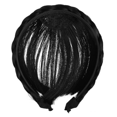 Uonlytech Fake Bangs Braid Headband, Front Hair Bangs Wigs Headband Front Hair Bangs Fringe Hair ...