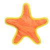 DURA FORCE - Durable Woven Fiber - Star Orange & Yellow - Squeakers - Multiple Layers. Made Durable, Strong & Tough. Interactive Play Dog Toy (Tug, Toss & Fetch). Machine Washable & Floats (Regular)