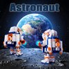 VIIOVOIIV Astronaut Building Blocks Set,Space Spaceman Building Blocks with Display Stand,Tabletop Decoration,Astronaut Gift for Adult and Boys Ages 8 9 10 11 12+ Years Old.