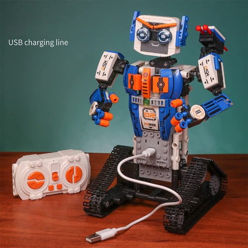 Ulanlan Remote Control Robot Building Kit for Kids 10-14, RC Robot Science Kits STEM Project Building Blocks Robot 447 Pieces