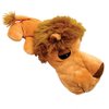 My Poochie's Paradise Dog Toy Super Cute Stuffed Plush Poly FatHedz Squeaker Choose Animal Design 11" (Lion)