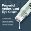 JVR Caffeine Eye Cream and Under Eye Roller for Dark Circles and Puffiness, Fine Lines, Under-Eyes Bags, Eye Serum with Vitamin C, Hyaluronic Acid, Eye Cream 20 ml