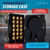 JOOLA Tour Carrying Case - Ping Pong Paddle Case with 18 40mm 3 Star Competition Ping Pong Balls and Space for Storing 2 Standard Table Tennis Rackets - Durable High Density Case with EVA Foam Lining