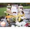 Christmas Gifts, Home Spa Gift Basket, Luxury 13pc Bath & Body Set For Men & Women, White Rose & Jasmine Scent - Shower Gel, Bubble Bath, Body Scrub, Salts, 6 Bath Bombs, Pouf, Cosmetic Bag & Gold Tub