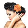 6Pcs 4 inch Rose Flower Hair Clips Floral Hair Clips Hairpin Bride Flower Hair Accessories Rose Brooch Floral Brooch Flamenco Dancer Flower Pin Up Flower Brooch(Mixed 6 Colors)