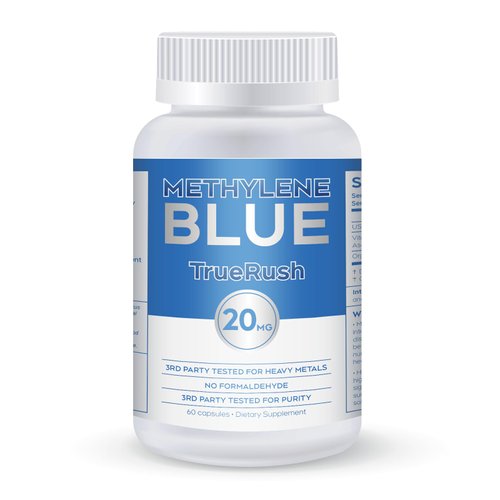 Methylene Blue USP-Grade Capsules, 20mg High-Purity, Vitamin C Ester + Organic Cacao, 60 Vegan Capsules – Cognitive Support & Cellular Health, Formaldehyde-Free, Stain-Free Formula