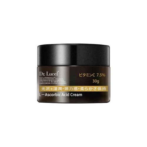 Dr. Lucel 7.5% Vitamin C Face Cream 30g / Vitamin E, Removes Freckles, Tenders Skin, Promotes Collagen Synthesis, Brightens, Nourishes, Protects against Free Radicals, Hydrates