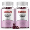 GREABBY L Glutamine 1000mg Gummies - Muscle Relief & Immune Support, Amino Acid Supplement with Magnesium Glycinate, Vegan & Non-GMO, Gluten Free (120 Count)