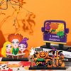 3 Pieces Hocus Pocus Halloween Table Sign Decorations, Halloween Witch Sisters Wooden Centerpiece Table Signs Truck I Smell Children for Kitchen Home Halloween Party Supplies